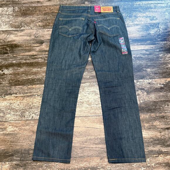 Levis 511 Jeans Mens 31x30 Blue Denim Slim Fit Stretch 2-Way Comfort Mid‎ Rise - Picture 11 of 11
